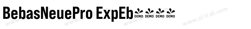 BebasNeuePro ExpEb字体转换